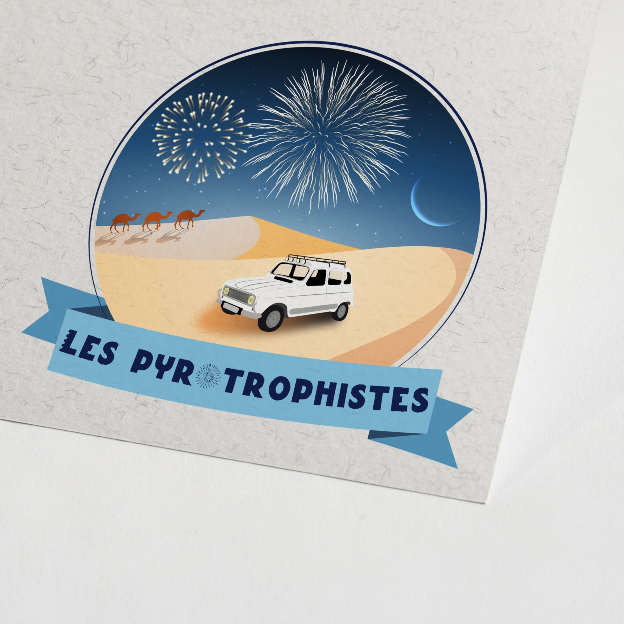 Logo Les Pyrotrophistes - RANA ENCENDIDA - Graphiste - Crépy-en-Valois - Oise